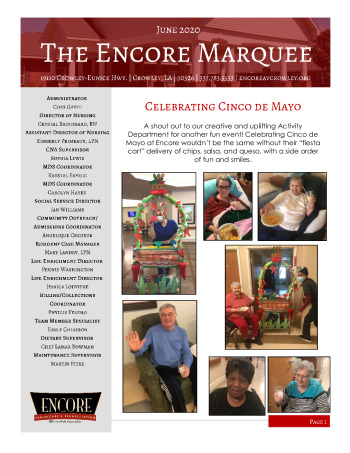 thumbnail of EHR Crowley June 2020 Newsletter